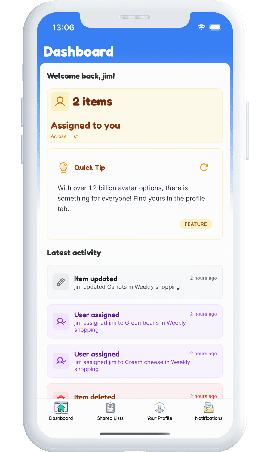 Listshare app feature 5